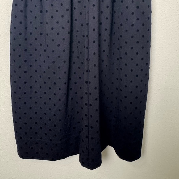 J.‎ Crew Velvet Polka-Dot Ponte Dress Size Large - Picture 9 of 12